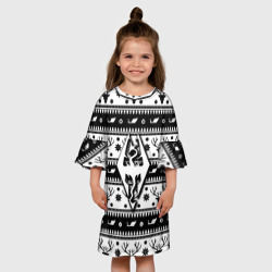 Детское платье 3D The Elder Scrolls winter deer pattern - фото 2