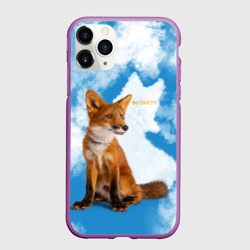 Чехол для iPhone 11 Pro матовый Лисёнок - Мой дикий друг