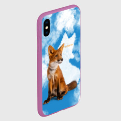 Чехол для iPhone XS Max матовый Лисёнок - Мой дикий друг - фото 2