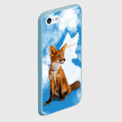 Чехол для iPhone 5/5S матовый Лисёнок - Мой дикий друг - фото 2