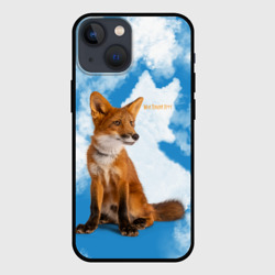 Чехол для iPhone 13 mini Лисёнок - Мой дикий друг
