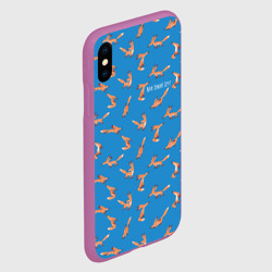 Чехол для iPhone XS Max матовый Паттерн лисёнок - Мой дикий друг - фото 2