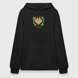 Худи SuperOversize хлопок Милый лис - Мой дикий друг