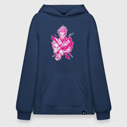Худи SuperOversize хлопок Hunter x Hunter Хисока розовый