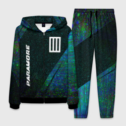 Мужской костюм 3D Paramore glitch blue