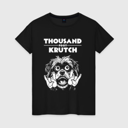 Женская футболка хлопок Thousand Foot Krutch rock dog