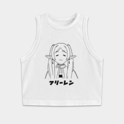 Женская укороченная майка-топ хлопок Милая Фрирен