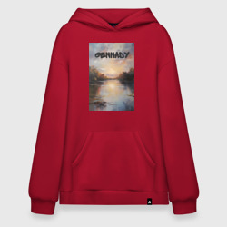 Худи SuperOversize хлопок  Gennady озеро 
