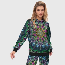 Женский костюм с толстовкой 3D Разноцветные поганки - фото 2