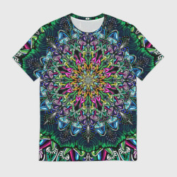 Мужская футболка 3D Разноцветные поганки