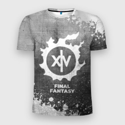 Мужская футболка 3D Slim Final Fantasy - grey gradient