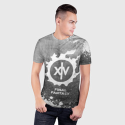 Мужская футболка 3D Slim Final Fantasy - grey gradient - фото 2