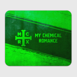 Прямоугольный коврик для мышки My Chemical Romance - green gradient по-горизонтали