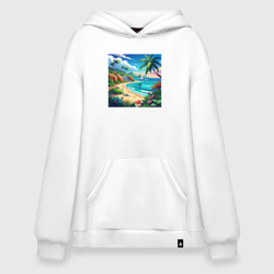 Худи SuperOversize хлопок Океанский пляж