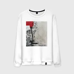 Мужской свитшот хлопок Abstract Red