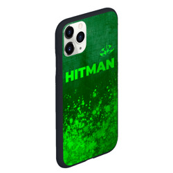 Чехол для iPhone 11 Pro Max матовый Hitman - green gradient посередине - фото 2