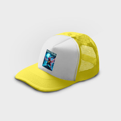 Кепка тракер с сеткой Nightmare - terrible Pikachu neon glow - фото 2