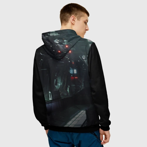 Мужская толстовка 3D с принтом Game - The First Descendant, вид сзади #2