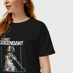 Женская футболка хлопок Oversize The First Descendant - Armor - фото 2