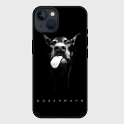 Чехол для iPhone 14 Dobermann head