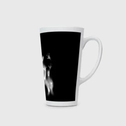 Кружка Латте Белые призрачные силуэты Y2K - фото 2