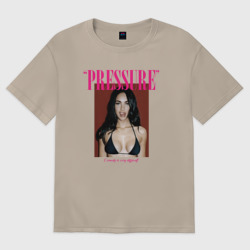 Женская футболка хлопок Oversize Pressure Megan Fox