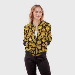 Женский бомбер 3D Гарфилд паттерн - фото 2