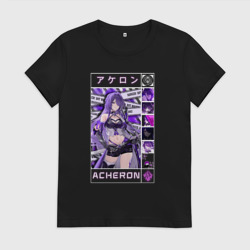 Женская футболка хлопок Acheron Honkai Star Rail