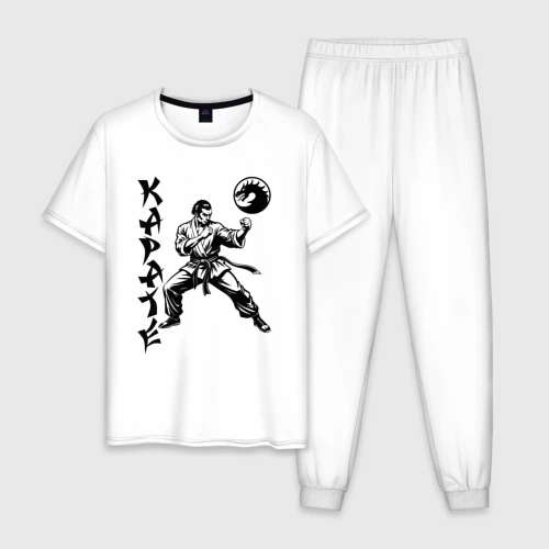 Мужская пижама хлопок Karate fighter