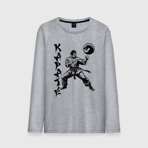 Мужской лонгслив хлопок Karate fighter