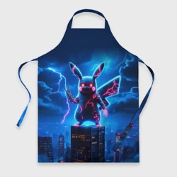 Фартук 3D Пикачу в роли Годзиллы - неоновое свечение