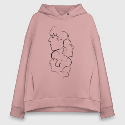 Женское худи Oversize хлопок Come together