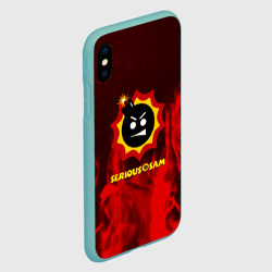 Чехол для iPhone XS Max матовый Serious Sam fire - фото 2