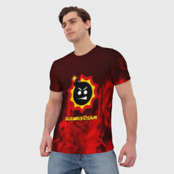 Мужская футболка 3D Serious Sam fire - фото 2