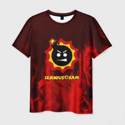 Мужская футболка 3D Serious Sam fire