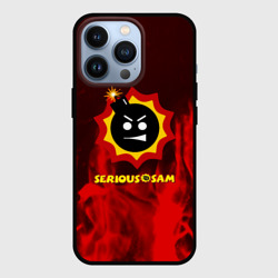 Чехол для iPhone 13 Pro Serious Sam fire