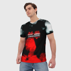 Мужская футболка 3D Tekken color smoke  - фото 2