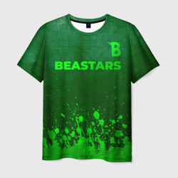 Мужская футболка 3D Beastars - green gradient посередине