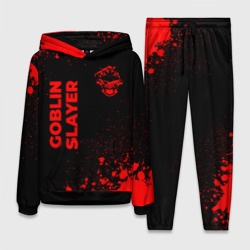 Женский костюм с толстовкой 3D Goblin Slayer - red gradient вертикально