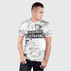 Мужская футболка 3D Slim Five Finger Death Punch dirty ice - фото 2