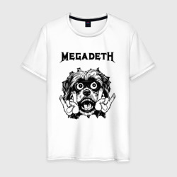Мужская футболка хлопок Megadeth - rock dog