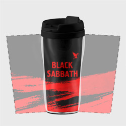 Термокружка-непроливайка Black Sabbath - red gradient посередине - фото 2