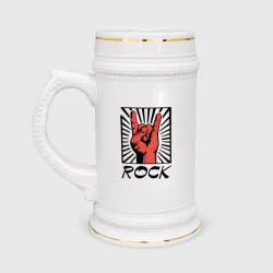 Кружка пивная Rock - жест коза