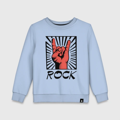 Детский свитшот хлопок Rock - жест коза