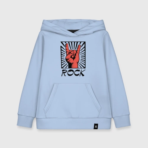 Детская толстовка хлопок Rock - жест коза