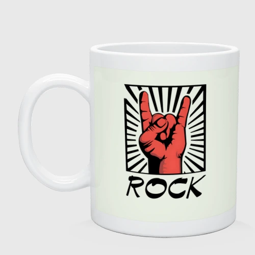 Кружка керамическая Rock - жест коза