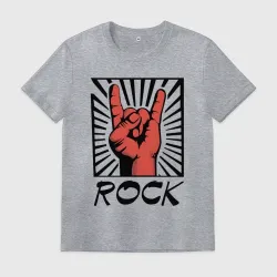 Мужская футболка хлопок Rock - жест коза