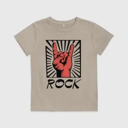 Детская футболка хлопок Rock - жест коза