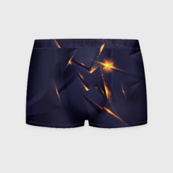 Мужские трусы 3D Золотые неоновые плиты