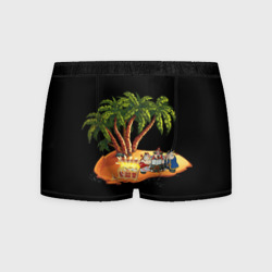 Мужские трусы 3D Пираты из острова сокровищ и клад